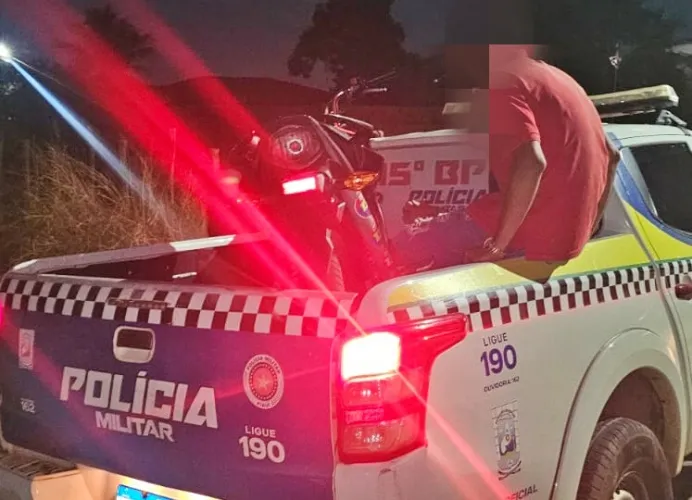 Duas pessoas ficam feridas após caírem de moto ao tentar fugir da PM em Campo Maior
